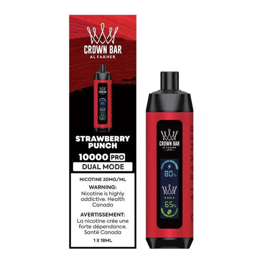 Crown Bar Al Fakher 10K Strawberry Punch 20mg disposable (Provincial)
