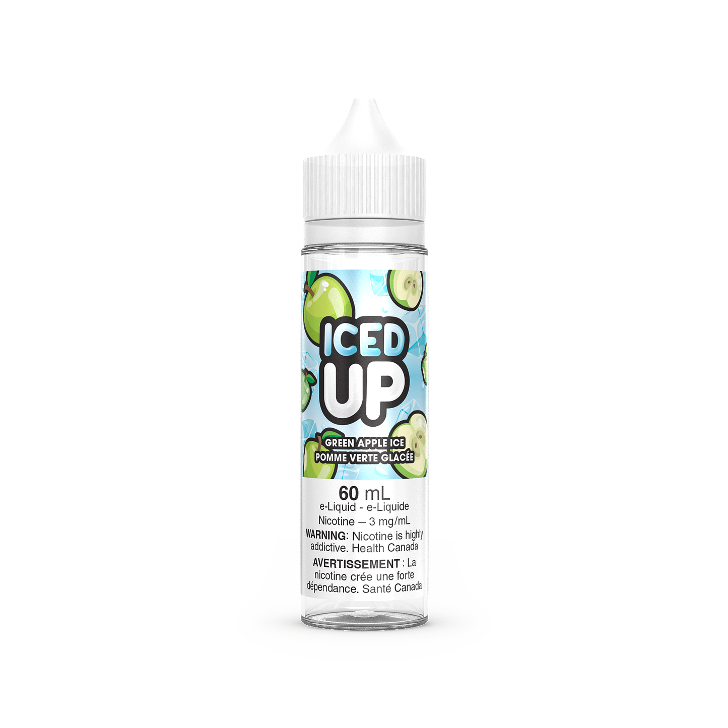 Iced Up E-Liquid Green Apple Ice 3mg - 60ml (Provincial)