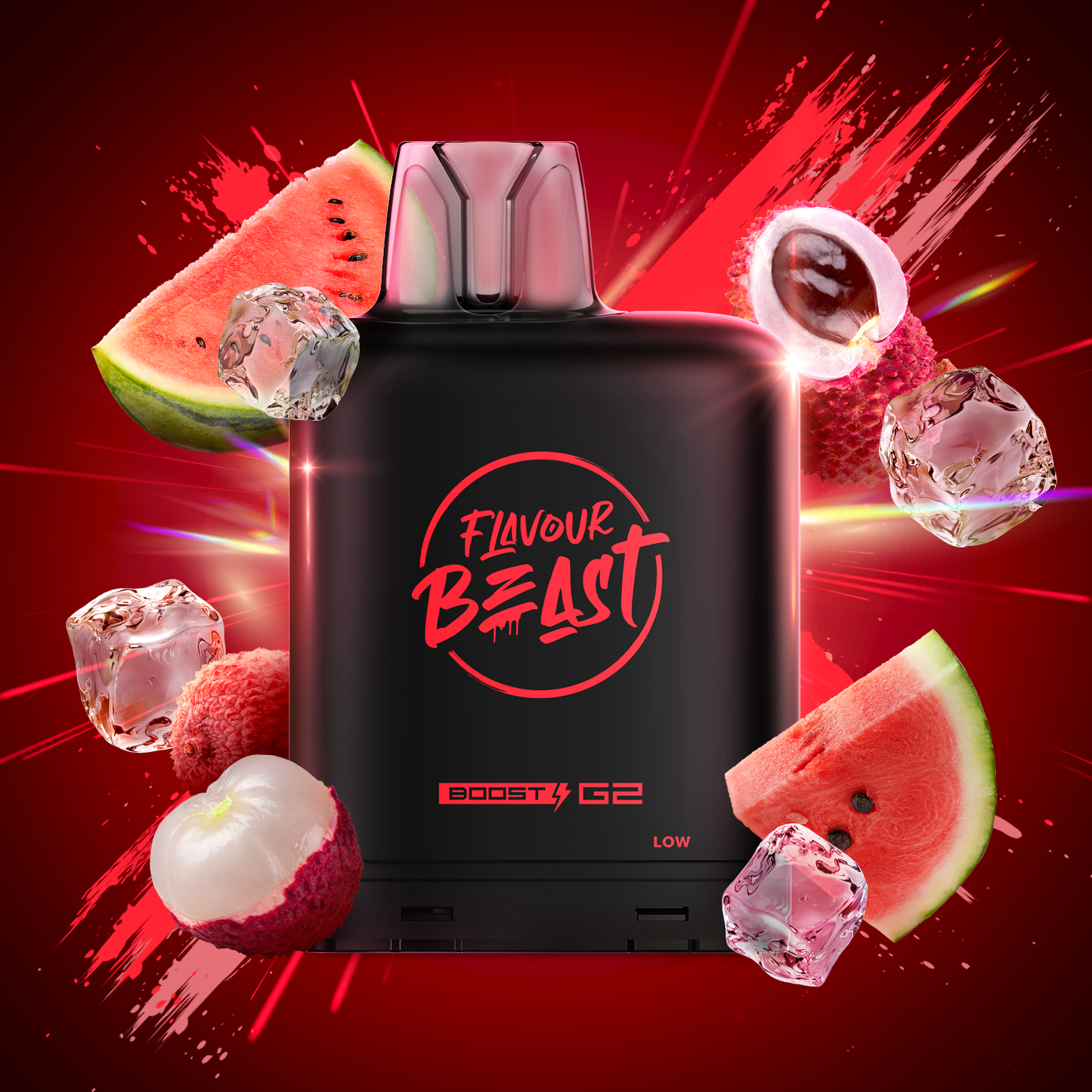 Flavour Beast LevelX Boost Pod G2 25K Lit Lychee Watermelon 20mg (Provincial)