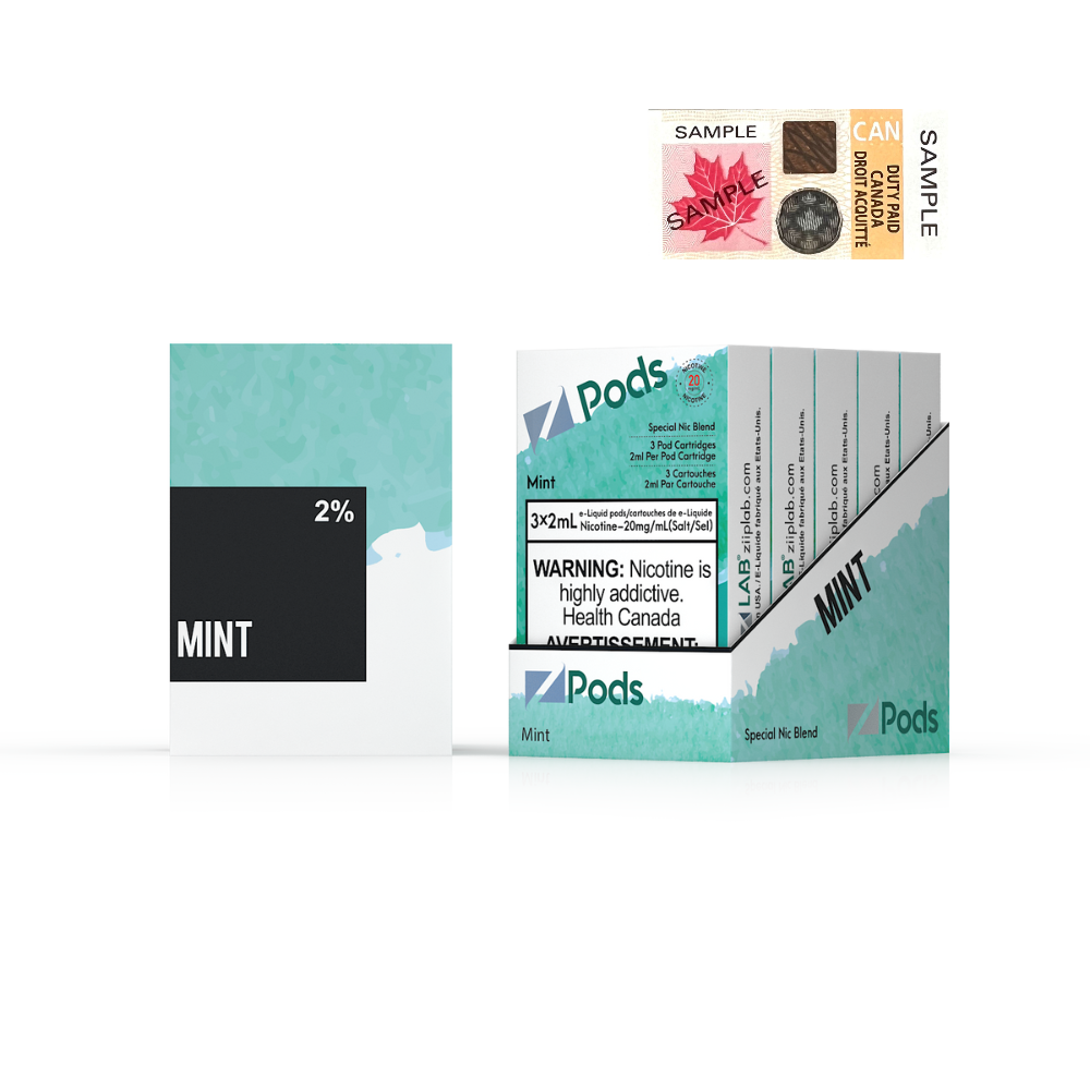 Zpods Mint 20mg (Provincial)