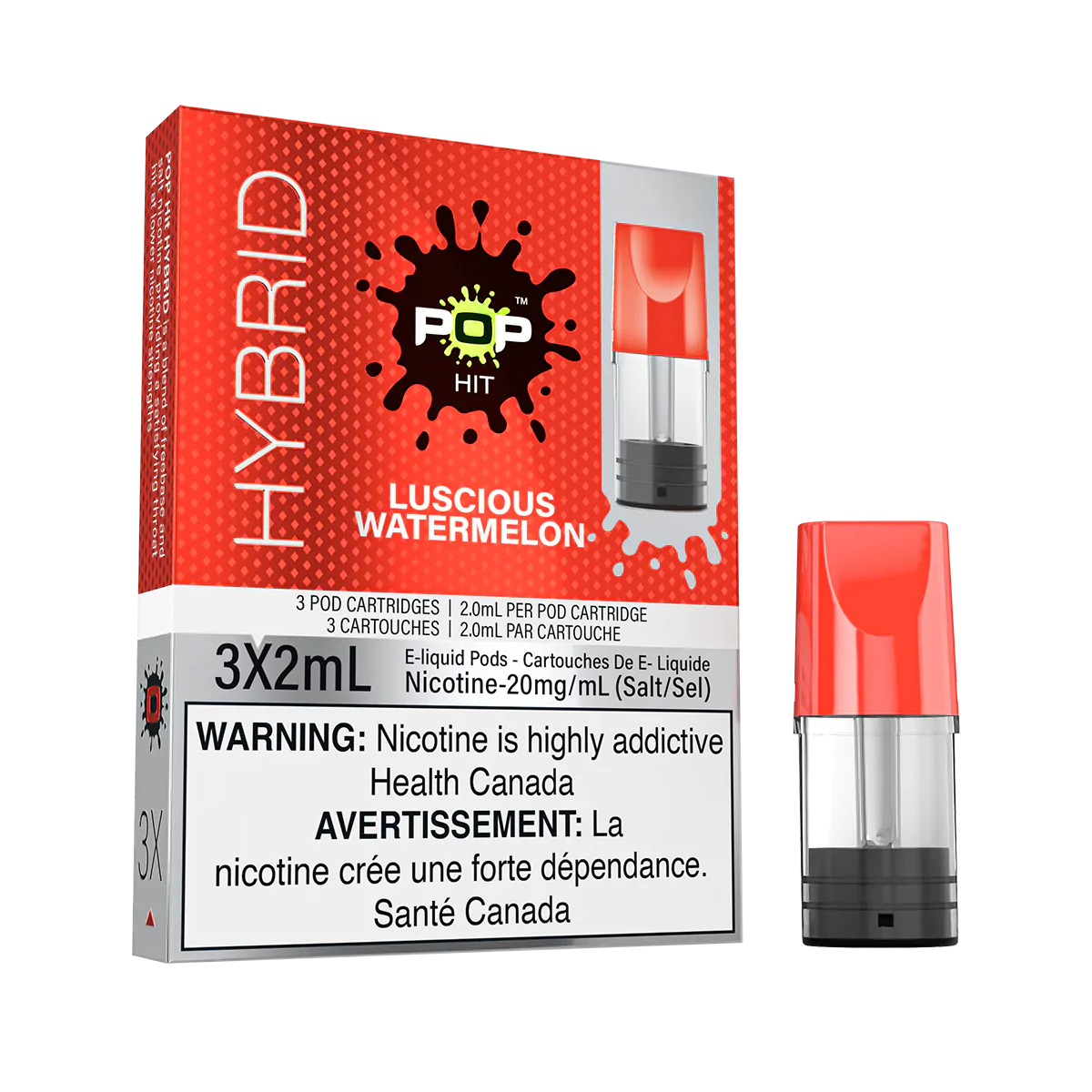 Pop Hit Luscious Watermelon Pods 20mg (Provincial)