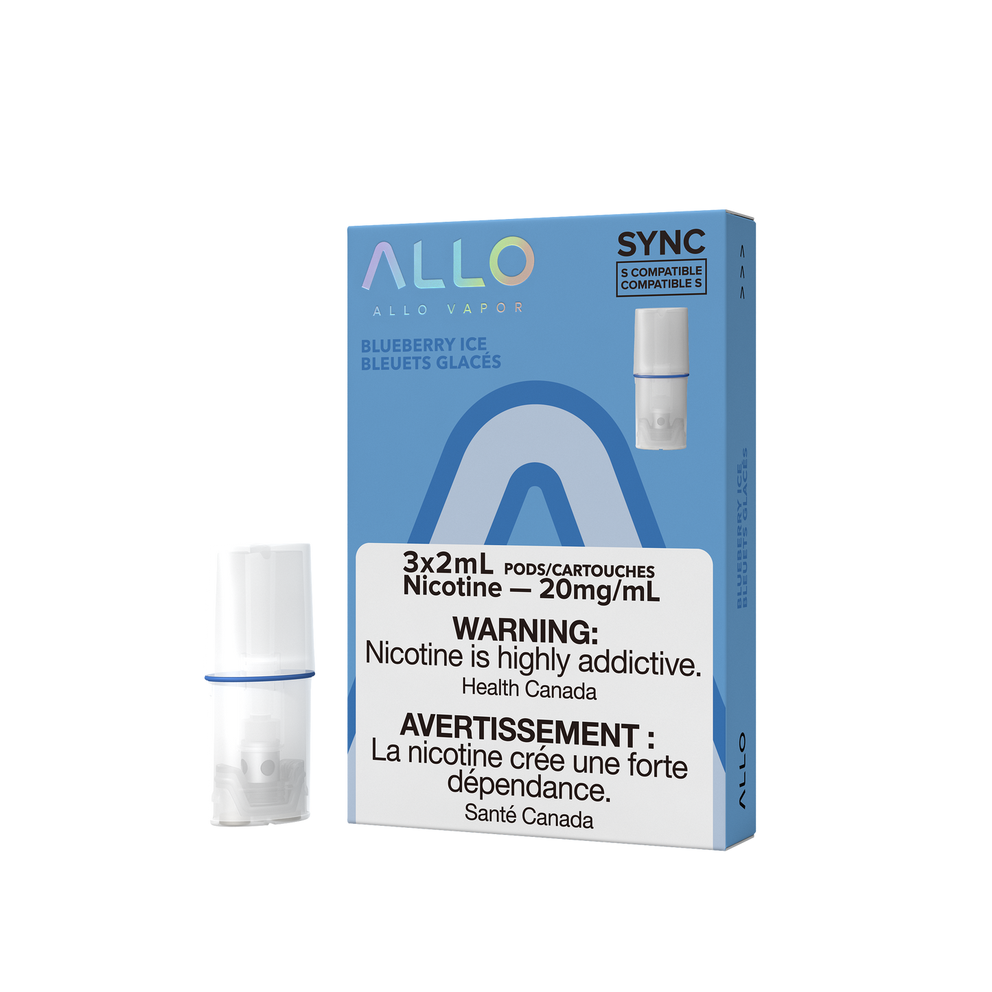Allo Sync Blueberry Ice 20mg Pods (Provincial)