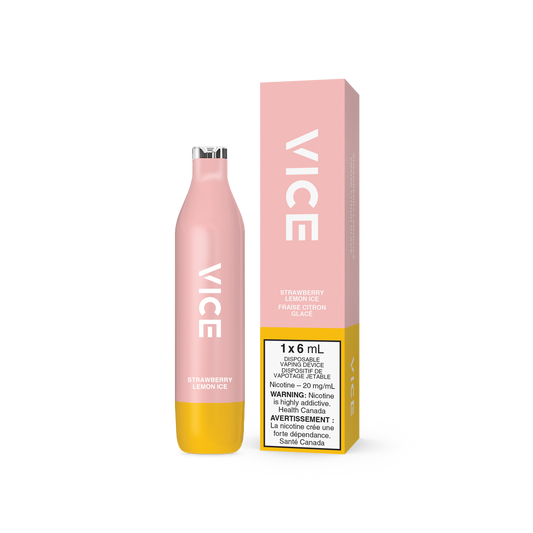 Vice 2500 Strawberry Lemon Ice 20mg/mL disposable (Provincial)