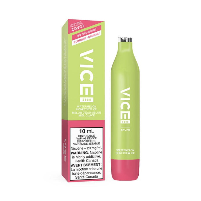 Vice 5500 Watermelon Honeydew Ice 20mg/mL disposable (Provincial)