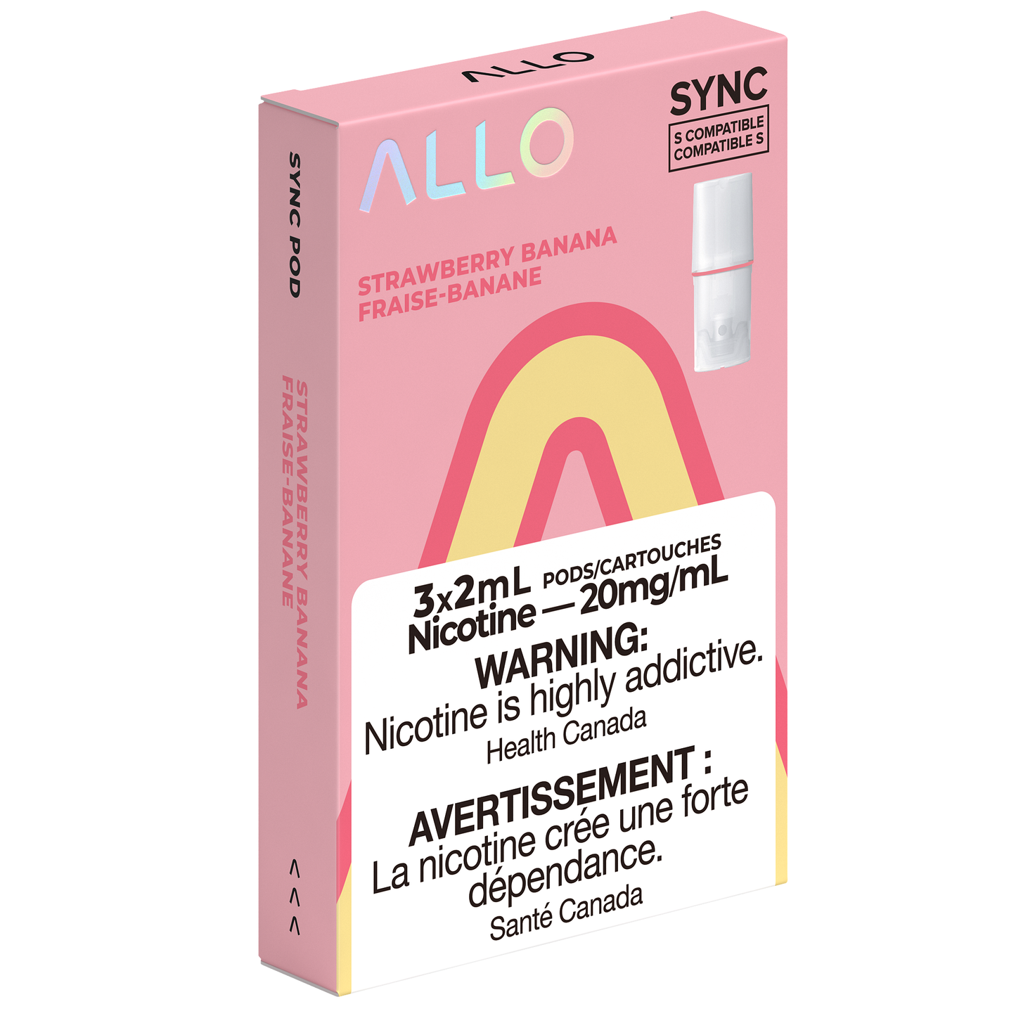 Allo Sync Strawberry Banana 20mg Pods (Provincial)