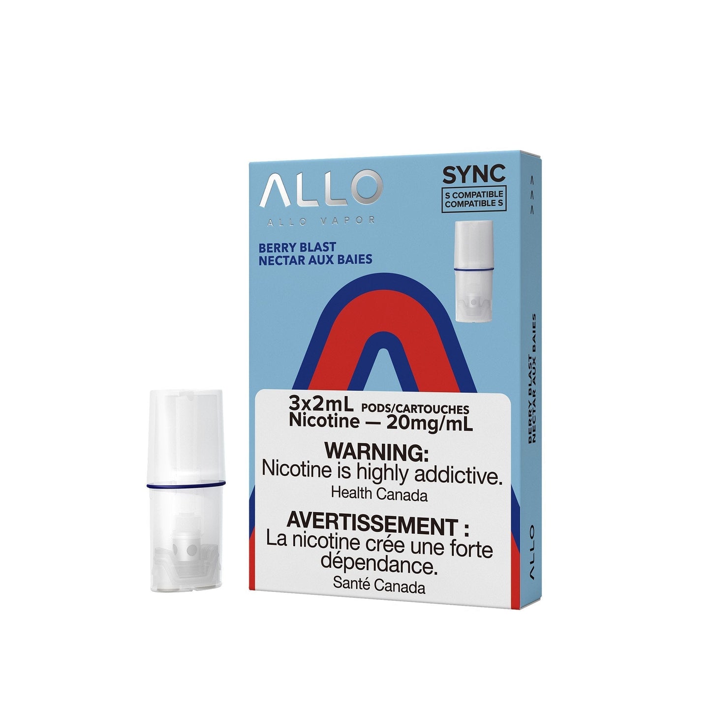 Allo Sync Berry Blast 20mg Pods (Provincial)