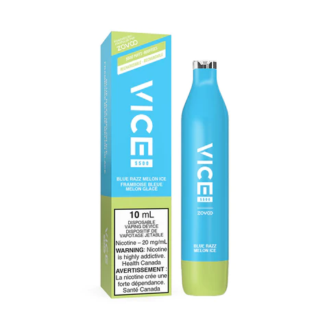 Vice 5500 Blue Razz Melon ice 20mg/mL disposable (Provincial)