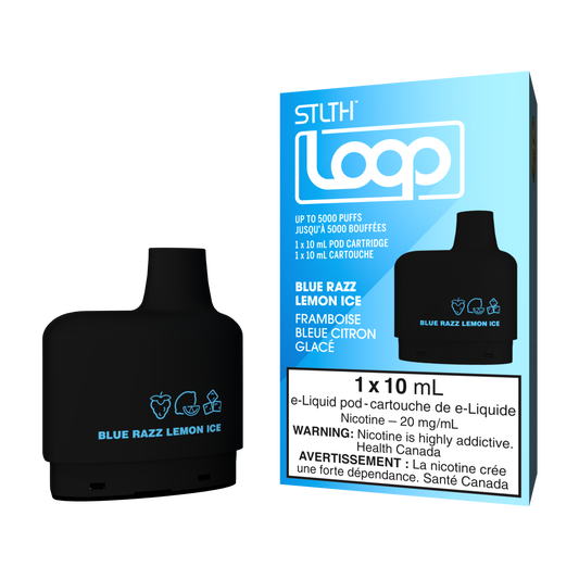 Stlth Loop Pod 5K Blue Razz Lemon Ice 20mg/ml (Provincial)