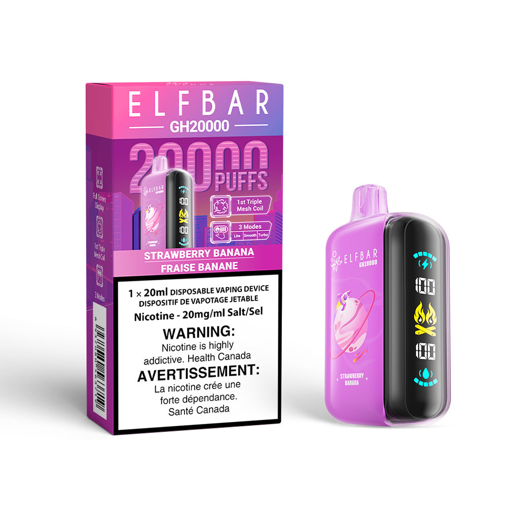 Elf Bar GH20K Strawberry Banana 20mg/mL disposable (Provincial)