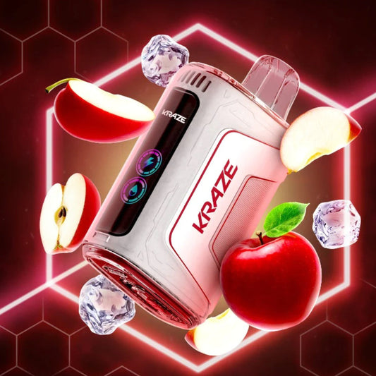 Kraze HD 7K Red apple ice 20mg/mL disposable (Provincial)