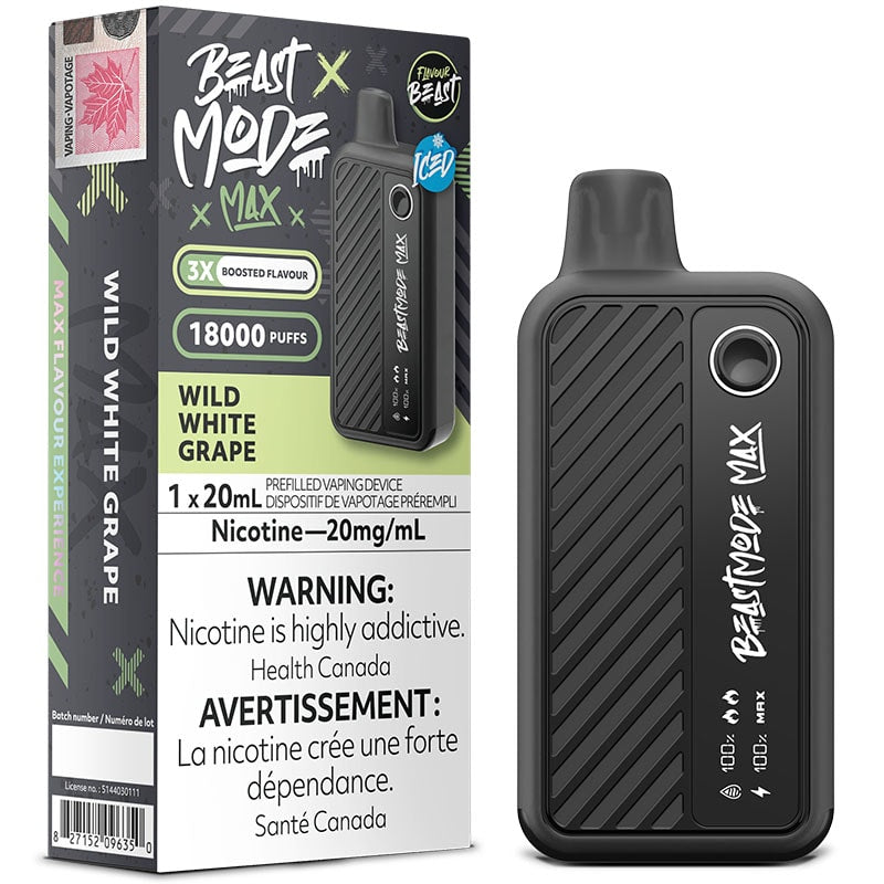 Flavour Beast Mode Max 18k Wild White Grape 20mg disposable (Provincial)