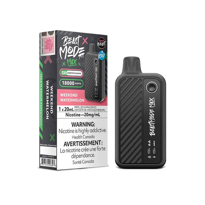 Flavour Beast Mode Max 18k Weekend Watermelon Iced  20mg disposable (Provincial)