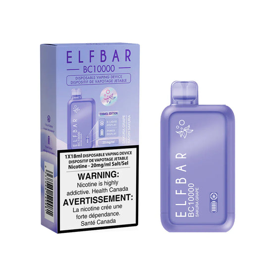 Elf Bar BC10K Sakura Grape 20mg/mL disposable (Provincial)