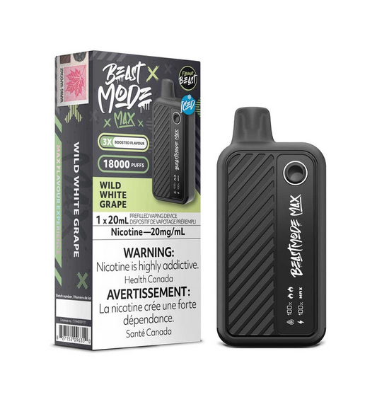 Flavour Beast Mode Max2 50k Wild White Grape Iced Disposable (Provincial)