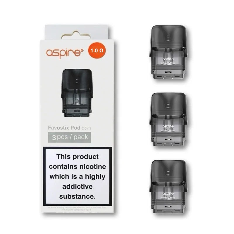 Aspire Favostix Replacement Pods 1.0Ω 3ml 3 pack