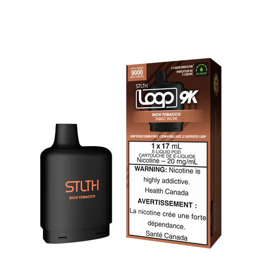 Stlth Loop Pod 9K Rich Tobacco 20mg/ml (Provincial)