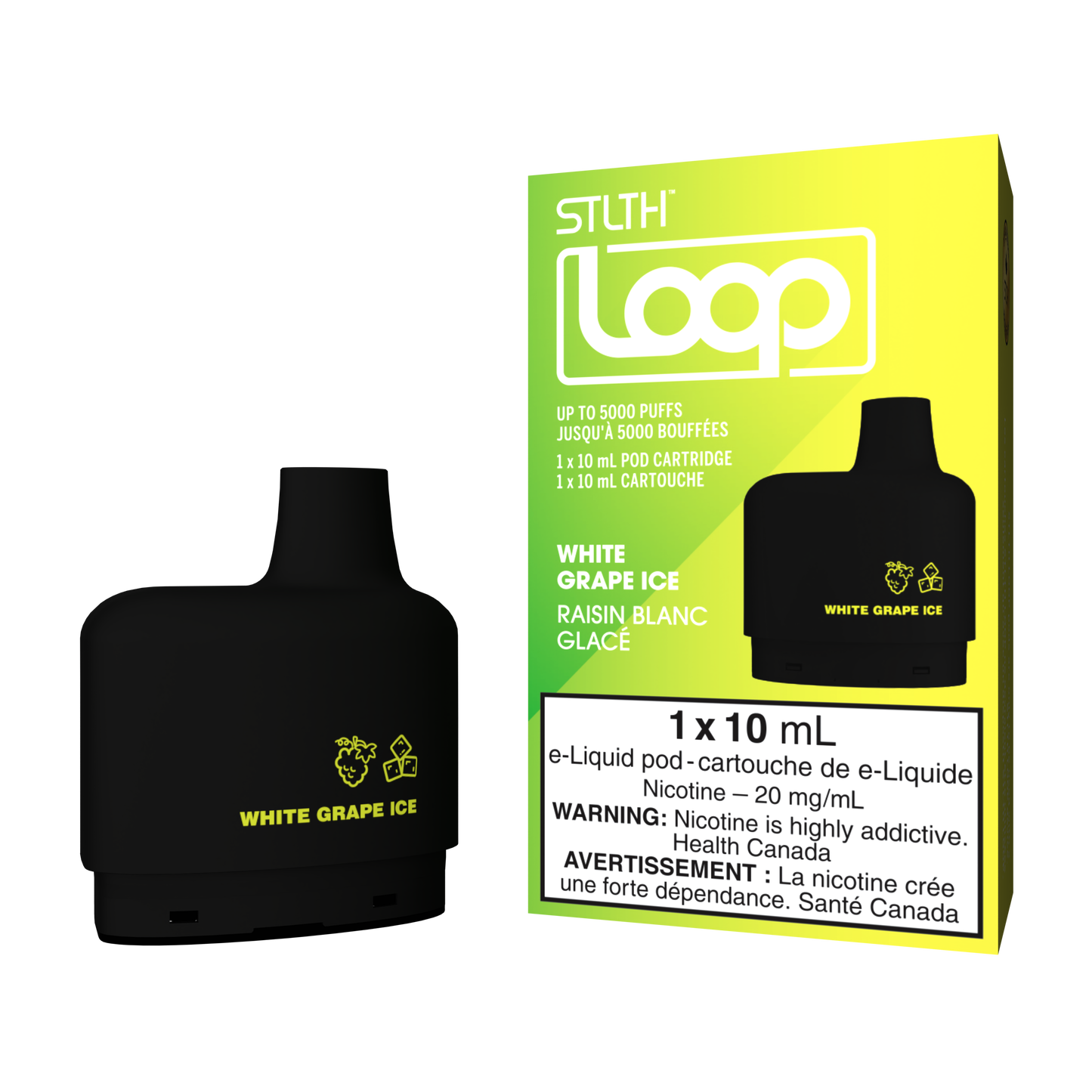 Stlth Loop Pod 5K White Grape Ice 20mg/ml (Provincial)