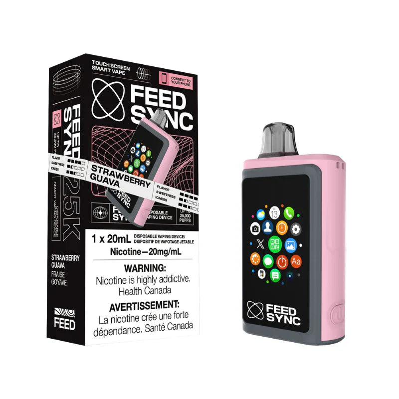 Feed Sync 25k - Strawberry Guava - Smart Disposable Vape (Provincial)