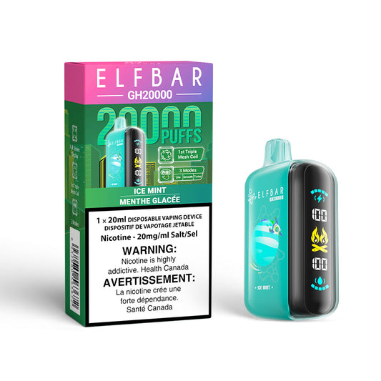 Elf Bar GH20K Ice Mint 20mg/mL disposable (Provincial)
