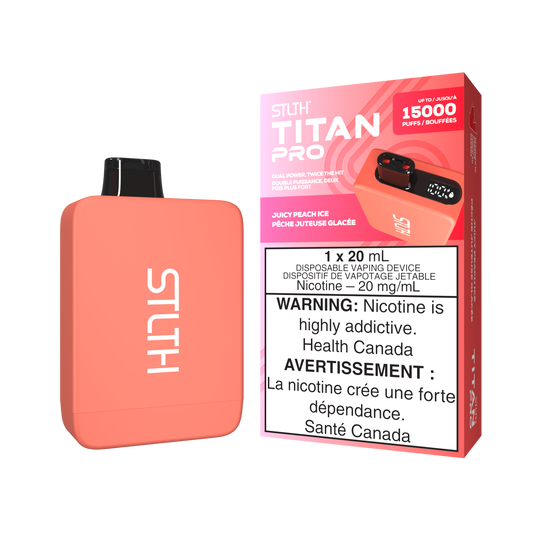 STLTH Titan Pro 15K Juicy Peach Ice 20mg/ml Disposable  (Provincial)