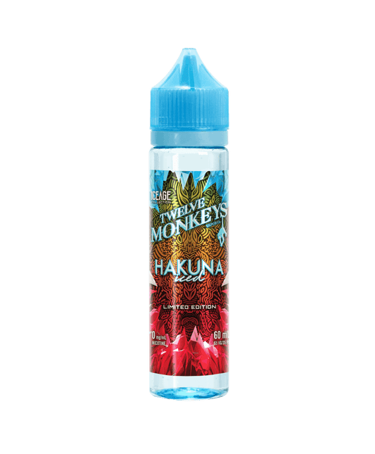 Twelve Monkeys E-Liquid Ice Age Hakuna 0mg - 60ml (Provincial)