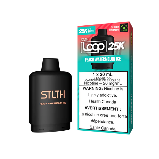Stlth Loop Pod 25K Peach Watermelon Ice 20mg - 20ml (Provincial)