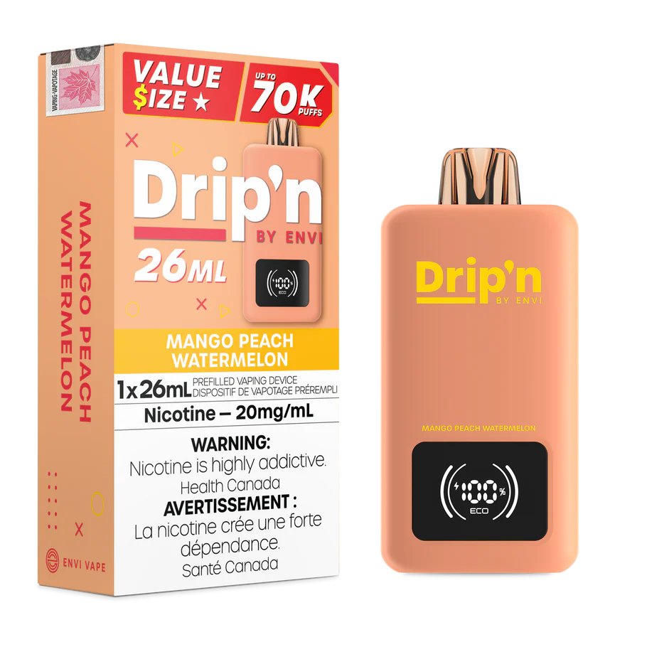 Drip’n by Envi 70K Mango Peach Watermelon Disposable (Provincial)