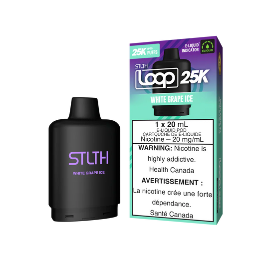 Stlth Loop Pod 25K White Grape Ice 20mg - 20ml (Provincial)