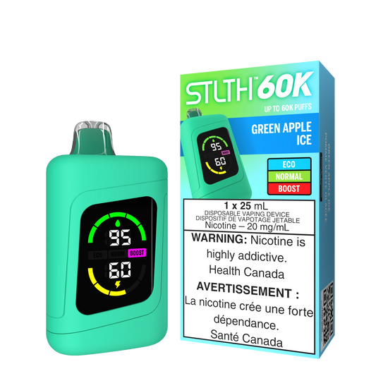 Stlth 60k Green Apple Ice 20mg disposable (Provincial)