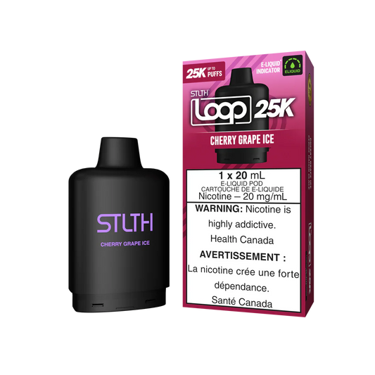 Stlth Loop Pod 25K Cherry Grape Ice 20mg - 20ml (Provincial)