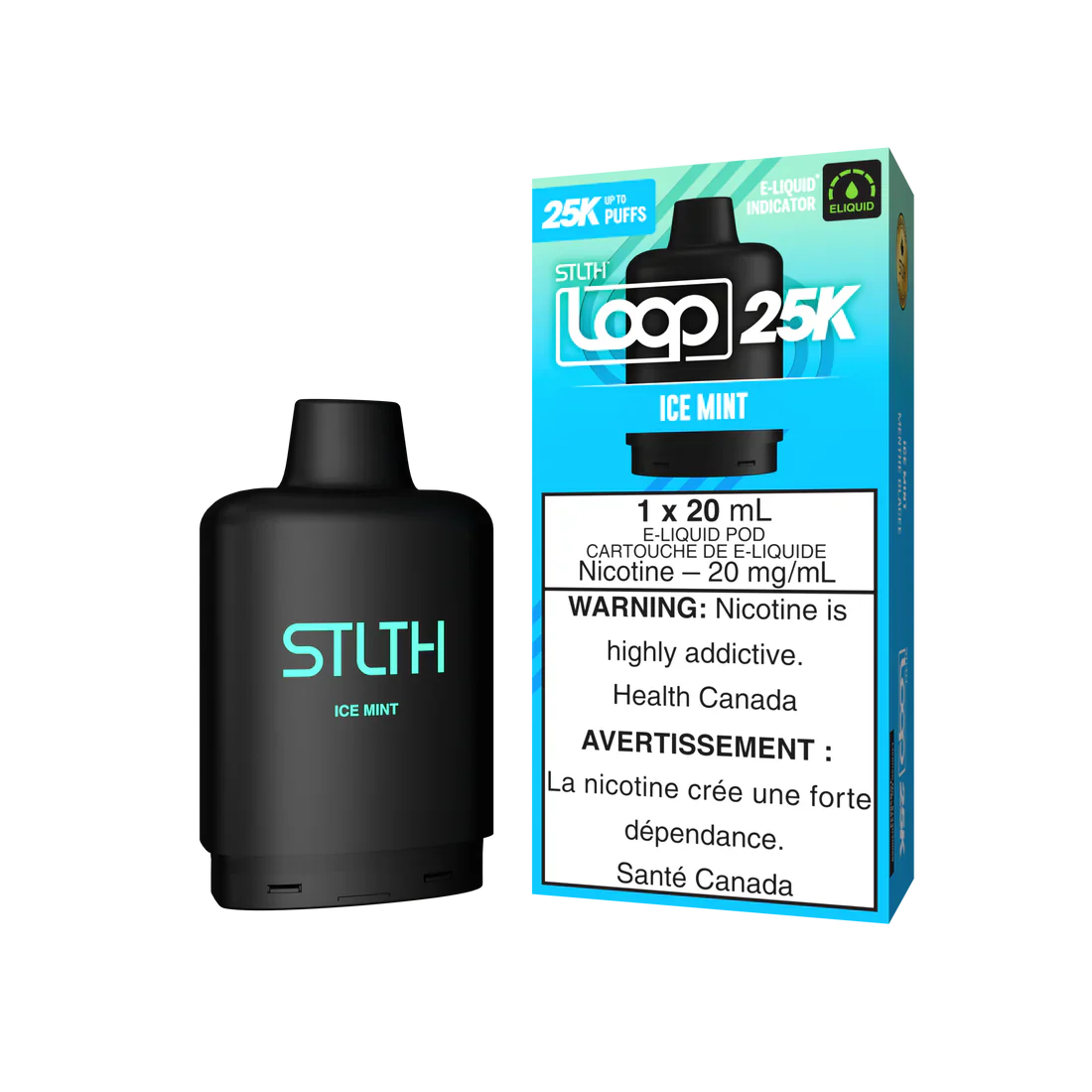 Stlth Loop Pod 25K Ice Mint 20mg - 20ml (Provincial)
