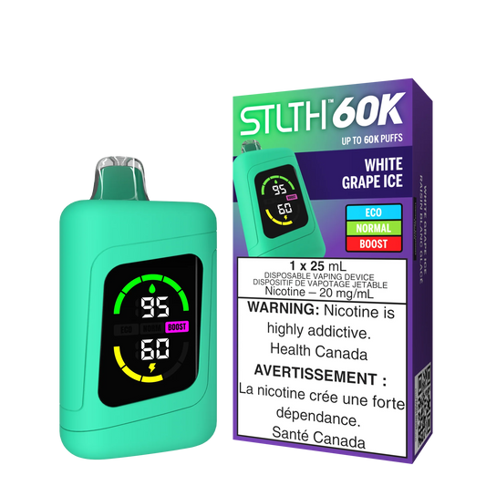 Stlth 60k White Grape Ice 20mg disposable (Provincial)