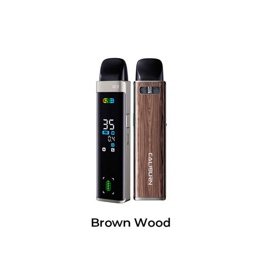 Uwell Caliburn G3 Pro Open Pod Kit Brown Wood 2mL