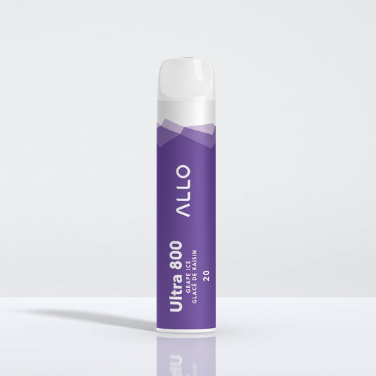 Allo Ultra 800 Grape Ice 20mg Disposable (Provincial)