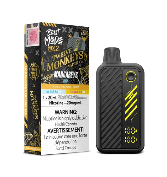 Flavour Beast Max 2 Twelve Monkeys 50k Harambae Iced 20mg/mL disposable (provincial)