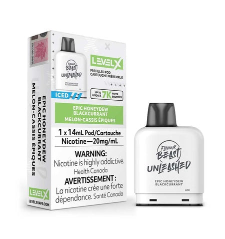 Flavour Beast Unleashed LevelX Pod 7K Epic Honeydew Blackcurrant 20mg (Provincial)