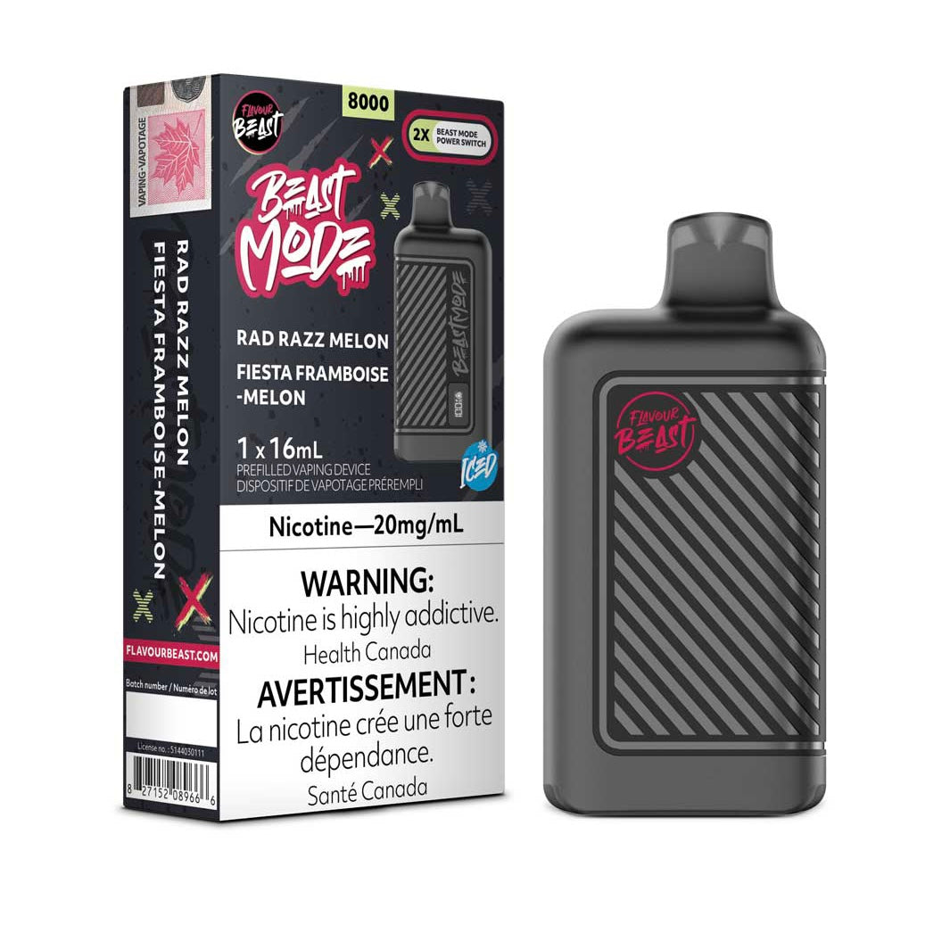 Flavour Beast Mode 8K Rad Razz Melon Iced 20mg (Provincial)