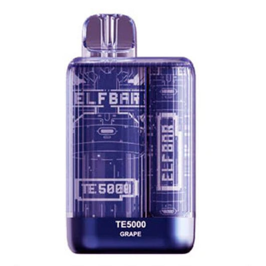 Elf Bar TE5000 Grape  20mg/mL disposable (Provincial)