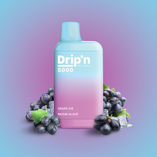 Drip’n 5000 Grape Ice 20mg/mL disposable (Provincial)
