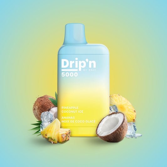 Drip’n 5000 Pineapple Coconut Ice 20mg/mL disposable (Provincial)