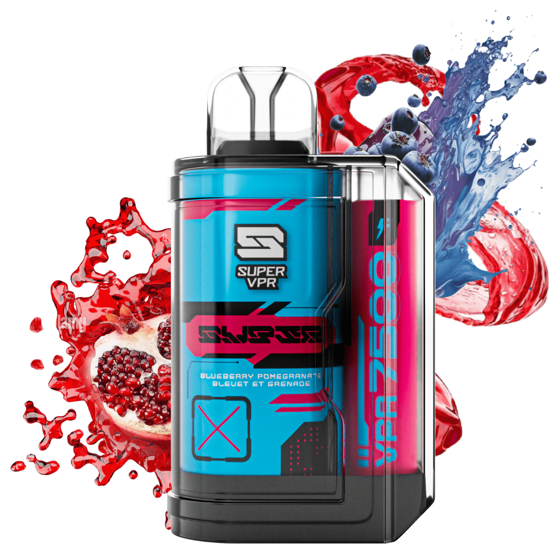 Super VPR 7500 Blueberry Pomegranate  20mg/mL disposable (Provincial)