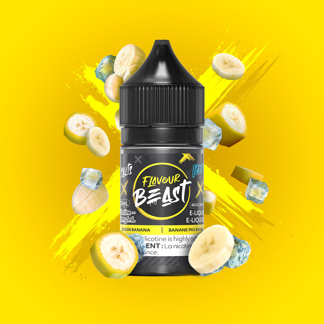 Flavour Beast E-liquid Bussin Banana Iced 10mg - 30ml (Provincial)