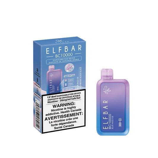 Elf Bar BC10K Blue Razz Ice 20mg/mL disposable (Provincial)