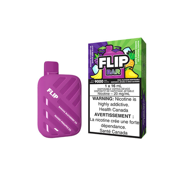 Flip Bar 9000 Banana blackberry ice +Mango pineapple ice 20mg/mL disposable (Provincial)