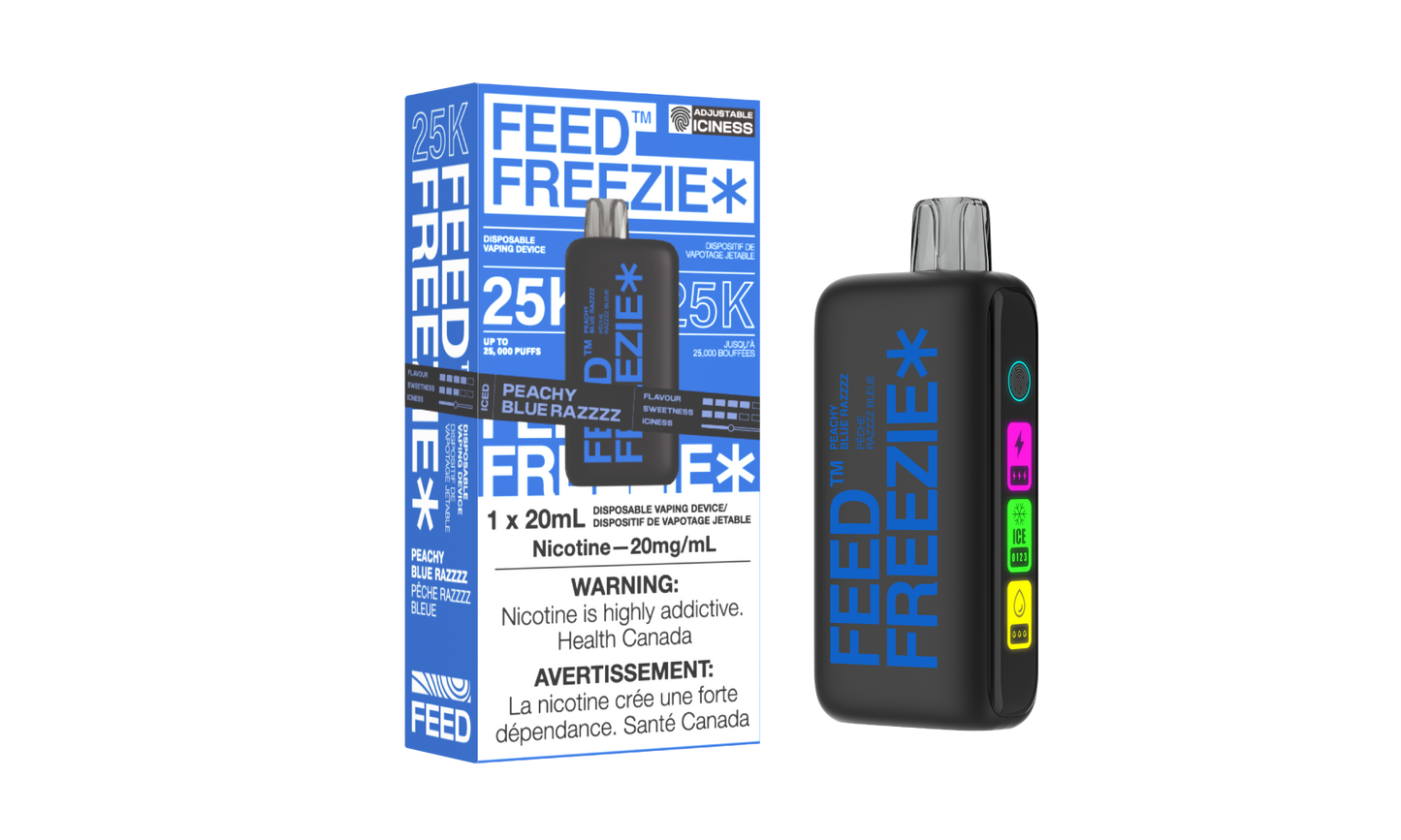 FEED Freezie 25k Peachy Blue Razz Disposable 20mg disposable (Provincial)