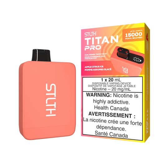 Stlth Titan Pro 15K Apple Citrus Ice 20mg/mL Disposable (Provincial)