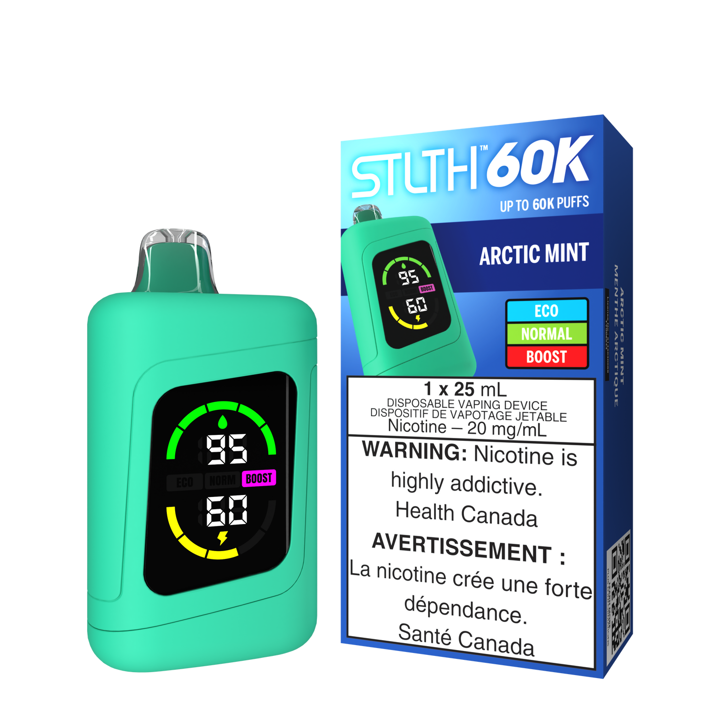 Stlth 60k Arctic Mint 20mg disposable (Provincial)