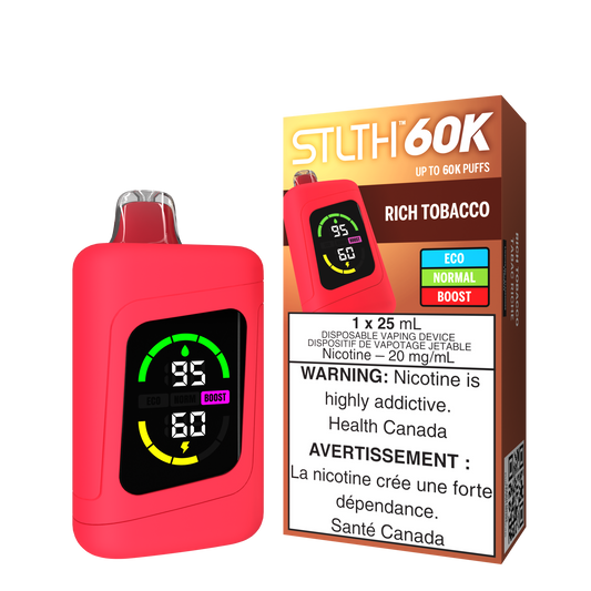 Stlth 60k Rich Tobacco 20mg disposable (Provincial)