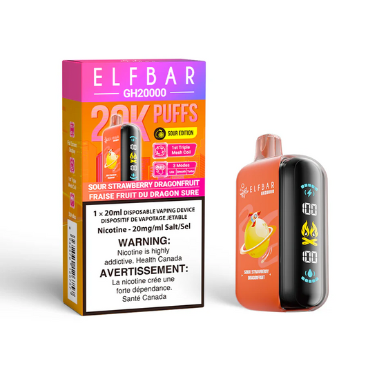 Elf Bar GH20K Sour Strawberry Dragonfruit 20mg/30ml disposable (Provincial)