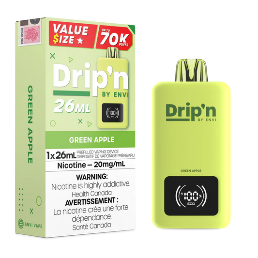 Drip’n by Envi 70K Green Apple Disposable (Provincial)